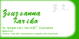 zsuzsanna kariko business card